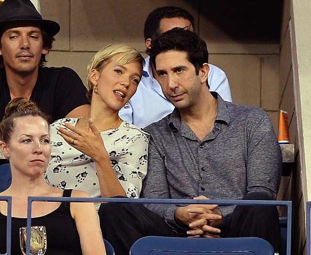 Zoe Buckman and David Schwimmer